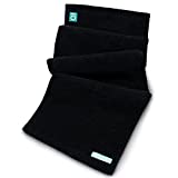 FACESOFT ECO-Friendly Yoga Sweat Towel - 100% Cotton Soft and Absorbent (10 x 38 inches, Black)