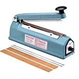 METRONIC 8 inch Impulse Sealer Poly Bag Heat Sealer Sealing Machine Heat Seal Closer with Repair Kit