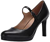 Naturalizer womens Talissa Mary Janes Pump, Black Leather, 7.5 US