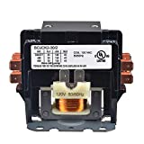 BOJACK 2 Poles FLA 30 Amp Coil 120 VAC Air Conditioner Condenser Compressor Contactor Motor Definite Purpose AC Contactor (Pack of 1 Pcs)