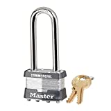 Master Lock 1KALJ Outdoor Padlock with Key, 1 Pack