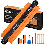 JOREST Connectable Profile Gauge (10+5 Inch), Contour Duplicator with Lock, Outline Marking Tool for Woodworking Floor/Carpet/Tile Laying, Gift for Man Father Husband Carpenter Masonry DIY Enthusiast