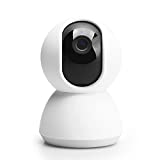 Mi Bady Monitor,1080p HD Home Security IP Camera Wireless WiFi Pet Camera with Sound/Motion Detection, Motion Tracking, Night Vision, 2-Way Audio, PTZ Remote View, Work with Alexa and Google Assistant