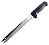 Kitchen + Home Carving Bread Knife â€“ 8â€ Ultra Sharp Surgical Stainless Steel Serrated All Purpose Kitchen Knife â€“ Never Needs Sharpening - As Seen on TV and Live Demonstration