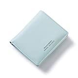 AnnabelZ Women Wallet Small Bifold Soft Leather Pocket Wallet Ladies Mini Short Purse with Removable Card Slot(Light Green)