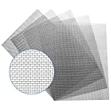 5PACK Stainless Steel Woven Wire Mesh - 11.81" X 8.26" 30x21cm,Hard and Heat-Resistant Woven Wire 20 Mesh Corrosion-Resistant Metal Woven Mesh, for Air Vent Mesh, Animal Cage Net,Cabinets Mesh