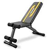 CEAYUN Adjustable Weight Bench Press, Foldable Workout Bench for Full Body, Incline Decline Utility Exercise Bench, Strength Training Benches for Home Gym