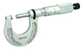 Starrett T230XRL Outside Micrometer, Ratchet Stop, Lock Nut, Carbide Faces, 0-1" Range, 0.0001" Graduation, +/-0.00005" Accuracy