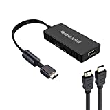 PS2 to HDMI Converter Adapter, PS2 HDMI Video Converter PS2 HDMI Converter with 3ft HDMI Cable for Sony Playstation 2/ Playstation 1/ Playstation 3 (PS2 & PS1& PS3)