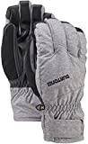 Burton Men's Insulated, Warm and Weatherproof Winter Profile Under Glove with Touchscreen , Monument Heather, Small