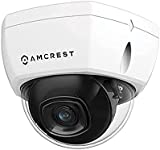 Amcrest UltraHD 4K (8MP) Outdoor Security POE IP Camera, 3840x2160, 98ft NightVision, 2.8mm Lens, IP67 Weatherproof, IK10 Vandal Resistant Dome, MicroSD Recording, White (IP8M-2493EW)