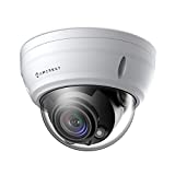 Amcrest UltraHD 4K Varifocal PoE Dome Outdoor Security Camera, 4K (8-Megapixel) 3840x2160P, 164ft Night Vision, 4X Optical Zoom, Motorized Varifocal Lens 58°-110°, White (IP8M-2454EW)
