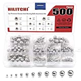 Hilitchi 500 Pcs 11 Size SAE Precision Bearing Steel Ball Assortment Loose Bicycle Bearing Balls 3/32â€ 1/8" 5/32" 3/16" 7/32" 1/4" 9/32â€ 5/16â€ 11/32â€ 3/8â€ and 13/32â€ with Storage Box