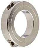 Climax Part 2C-125-S, T303 Stainless Steel, Clamping Collar, 1 1/4 inch bore, 2 1/16 inch OD, 1/2 inch Width, 1/4-28 x 3/4" Clamp Screw