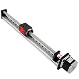 FUYU FSL40 Linear Guide Slide Table Ball Screw Motion Rail CNC Linear Guide Stage Actuator Motorized Nema 23 Stepper Motor[400mm Stroke]