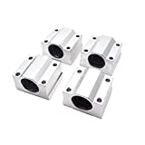 Sydien SCS12UU Linear Motion Ball Bearing CNC Slide Bushing 12mm Inner Diameter Pack of 4