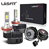 LASFIT 2022 Upgraded Custom H11 LED Bulbs for Toyota 4runner 2014-2020, 10000LM 100W, Dual-Cooling System, Low Forward Lighting, H8 H9 H11 LED Bulb (Pack of 2)