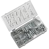 NEIKO 50456A Spring Assortment Set | Zinc Plated Compression and Extension Springs | 200 Piece