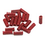 Coshar Medium Load Mould Compression Die Spring Mechanical Flat Wire Spring 10mm OD 5mm ID 25mm Long- 20Pack (Red)
