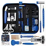 208pcs Watch Repair Tool Kit, Lifegoo Upgraded Version Watches Tools Kits Battery Replacement Watchband Link Remover Adjustment Watch Back Removal Opener Spring Bar Repair with Carrying Case & Manual