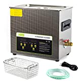 ONEZILI Ultrasonic Cleaner 6L, 180W Ultrasonic Carburetor Cleaner Commercial, Professional Ultrasonic Parts Cleaner Machine with Timer and Heater for Dental, Jewelry, Circuit Board, CD, Gun Parts