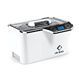 LifeBasis Ultrasonic Cleaner 600ML Sonic Jewellery Cleaner Machine with 5 Digital Timer, Watch Holder for Cleaning Jewelry, Glasses, Watches, Dentures, Rings, Coins, Voltage 100-120V 35W