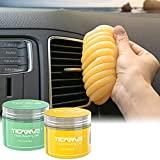 TICARVE Cleaning Gel for Car Putty Car Slime Cleaning Car Putty Detail Car Interior Cleaner Automotive Cleaning Kits Keyboard Cleaner Yellow Green (2Pack)