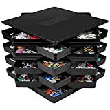 RECHIATO 8 Puzzle Sorting Trays with Lid 8x8 Premiunm Puzzle Trays Best Gift for Puzzle Lovers Black