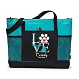 Love Vet Tech Personalized Tote Bag with Mesh Pockets, Custom Printed