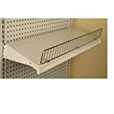 Chrome Gondola Shelf Wire Fence Fits Lozier & Madix Gondola Shelving - 3" H x 48" L - 20 Pack