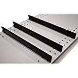 Black Extendable Adjustable Depth Gondola Shelf Dividers for Shelves 14" to 22" D, 50 Pack