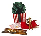 Polar Express Sleigh Bell Gift Set with Personalized replica ticket