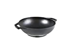 Lodge 9 Inch Cast Iron Mini Wok w/ Loop Handles