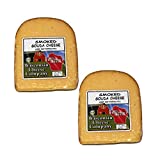 WISCONSIN CHEESE COMPANY'S - Fresh Healthy Smoked Gouda Cheese Block Snacks. (2 Pack) Gouda Cheese. Smoked.