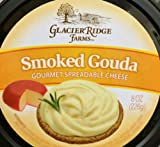 Glacier Ridge Farms Smoked Gouda Gourmet Spreadable Cheese 8oz (One Cup) Pack of 3