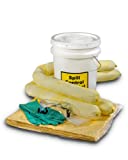 ESP SK-H5 16 Piece 5 Gallons Hazmat Absorbent Spill Kit, 5 Gallons Oil Absorbency,Yellow