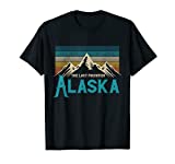 Alaska The Last Frontier Vintage Mountains Nature Gift T-Shirt