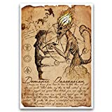 Demonic Possession grimoire print, myths monsters and folklore, cryptid horror art, monster hunter guide