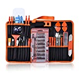 GANGZHIBAO 90pcs Electronics Repair Tool Kit Professional, Precision Screwdriver Set Magnetic for Fix Open Pry Cell Phone, Apple iPhone, Computer, PC, Laptop, Tablet, iPad, Mac book with Portable Bag