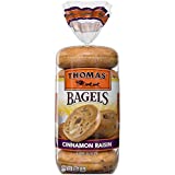 Thomas' Cinnamon Raisin Soft & Chewy Pre-Sliced Bagels, 6 count, 20 oz