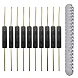 Gebildet 10pcs Plastic Reed Switch Reed Contact Normally Open (N/O) Magnetic Induction Switch (2.5mm×14mm) with 20pcs Small Multi-Use Round Magnets