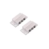 2X Magnetic Reed Switch Normally Open Closed NC NO Door Alarm Window Security/Magnetic Door Switch/Magnetic Contact Switch/Reed Switch,DC 3V to 12v Lamp（White）