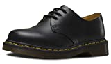 Dr. Martens, 1461 3-Eye Leather Oxford Shoe for Men and Women, Black Smooth, 10 US Women/9 US Men