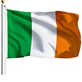 G128 – Ireland (Irish) Flag | 3x5 feet | Printed – Vibrant Colors, Brass Grommets, Quality Polyester, Ireland