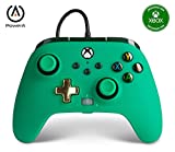 PowerA Enhanced Wired Controller for Xbox Series X|S - Green, Gamepad, Wired Video Game Controller, Gaming Controller, Works with Xbox One - Xbox Series X