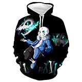 Teen's 3D Anime Game Hoodie, Soft Pullover Hooded Sweatshirt for Boys,Girls Xx-Large