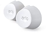 Arlo Magnetic Wall Mounts - Arlo Certified Accessory - Set of 2, Indoor or Outdoor Use, Works with Arlo Pro 5S 2K, Pro 4, Pro 3, Ultra 2, and Ultra Cameras, White - VMA5000