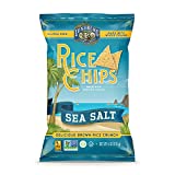 Lundberg Rice Chips, Sea Salt, 6 oz (Pack of 12), Gluten-Free, Vegan, Made with Organic Grains