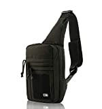 M-Tac Tactical Bag Shoulder Chest Pack with Sling for Concealed Carry of Handgun (Black)