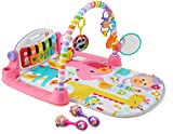 Fisher-Price Baby Gift Set Deluxe Kick & Play Piano Gym & Maracas, Playmat & Musical -Toy With Smart Stages Learning Content Plus 2 Rattles [Amazon Exclusive]